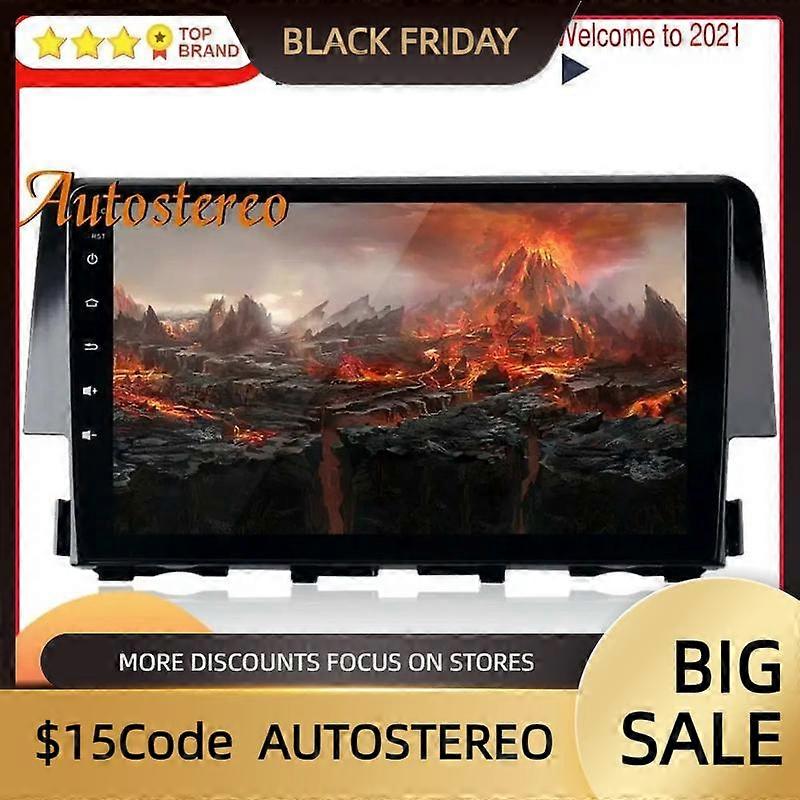 Android 13 256G Car GPS Navigation For Honda Civic 2016-2020 Stereo Head Unit Multimedia Player Auto Radio Tape Recorder Carplay