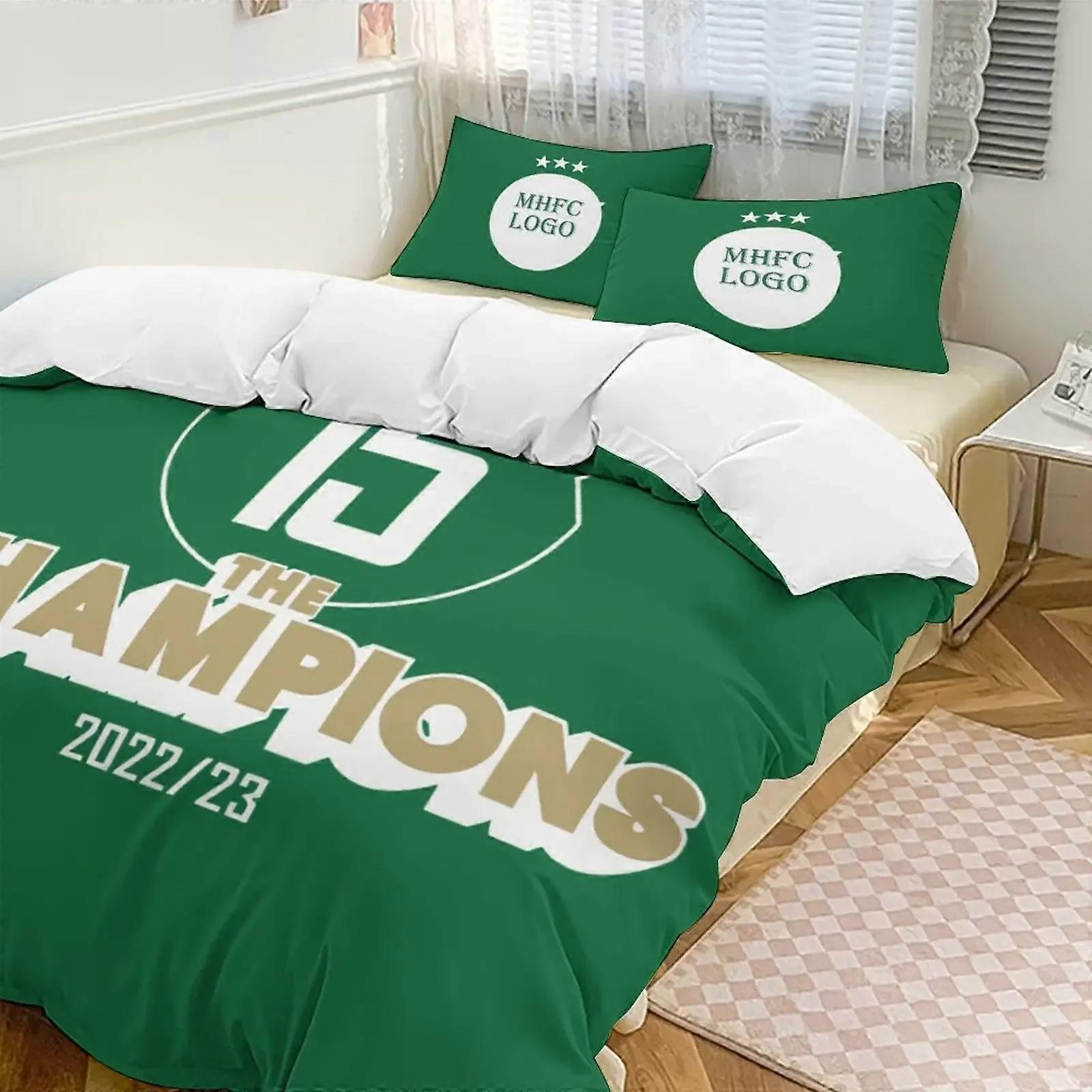 a1842 Lençóis ed Maccabi Haifa MHFC Conjunto de Cama Capa de Edredão Quarto Edredom Colcha Capa Têxtil LarConjunto de Cama de 3 Peças (1 Capa de Edredão + 2 Pillo