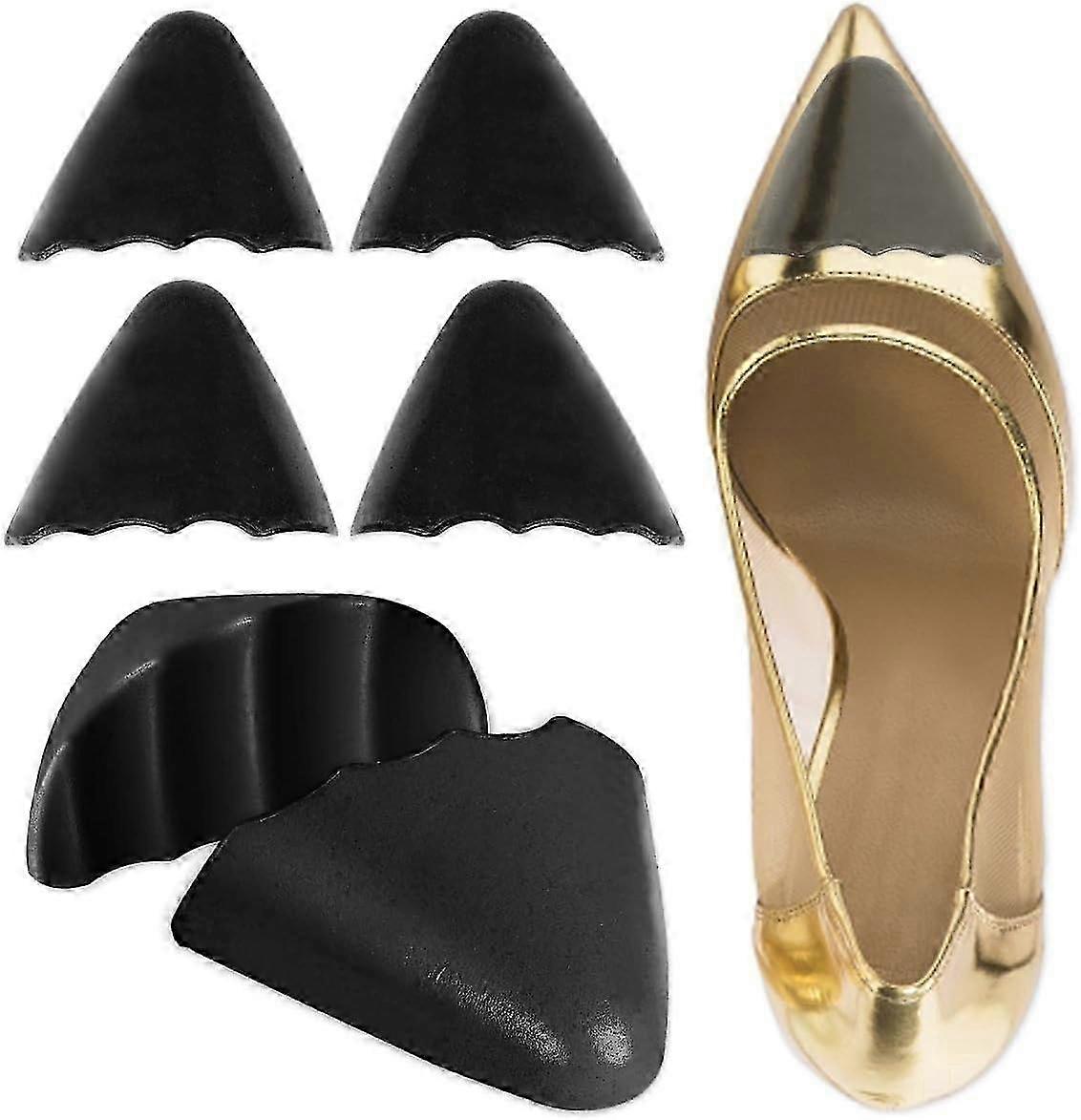 Shoe Filler Insert 2 Pairs, Toe Cushion Inserts to Make Big Shoes Fit, Soft Half-Size Insoles for Loose Shoe
