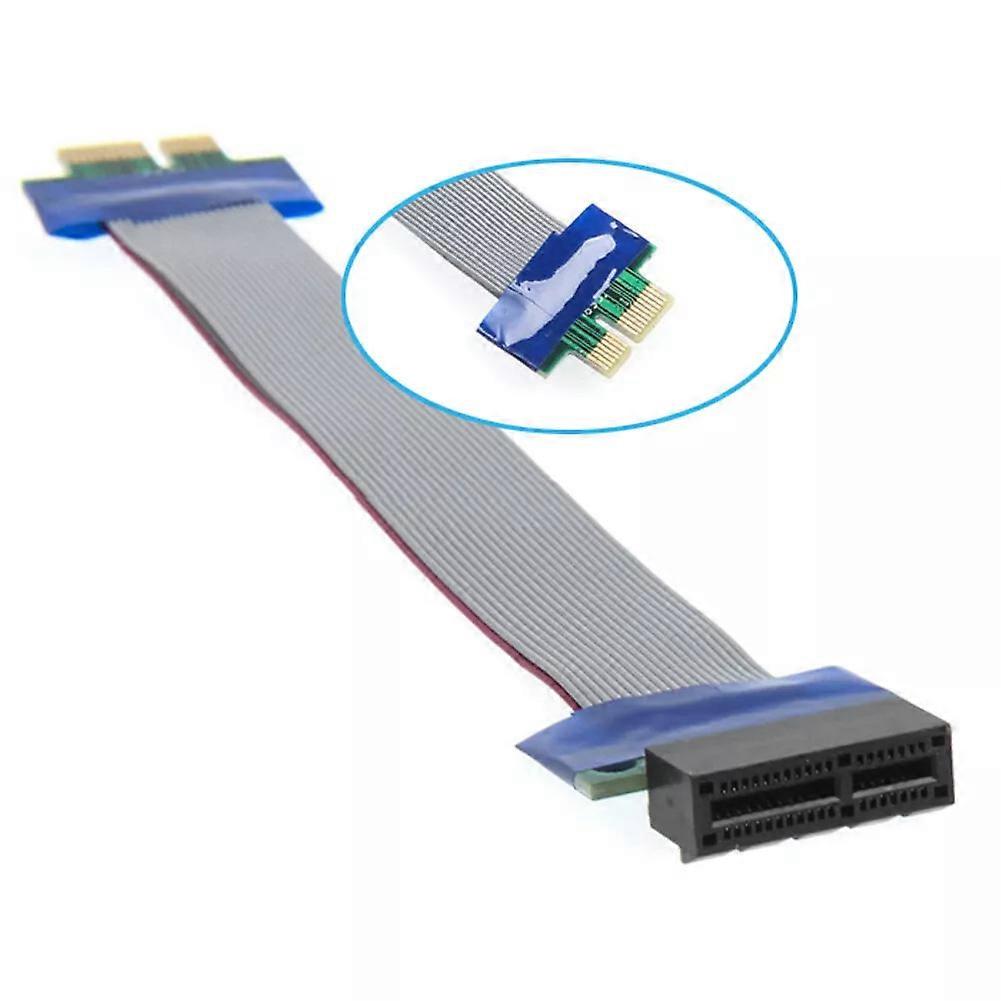 PCI-E 1x Riser Card Extender Adapter Extension Cable Ribbon Cable 0.2m