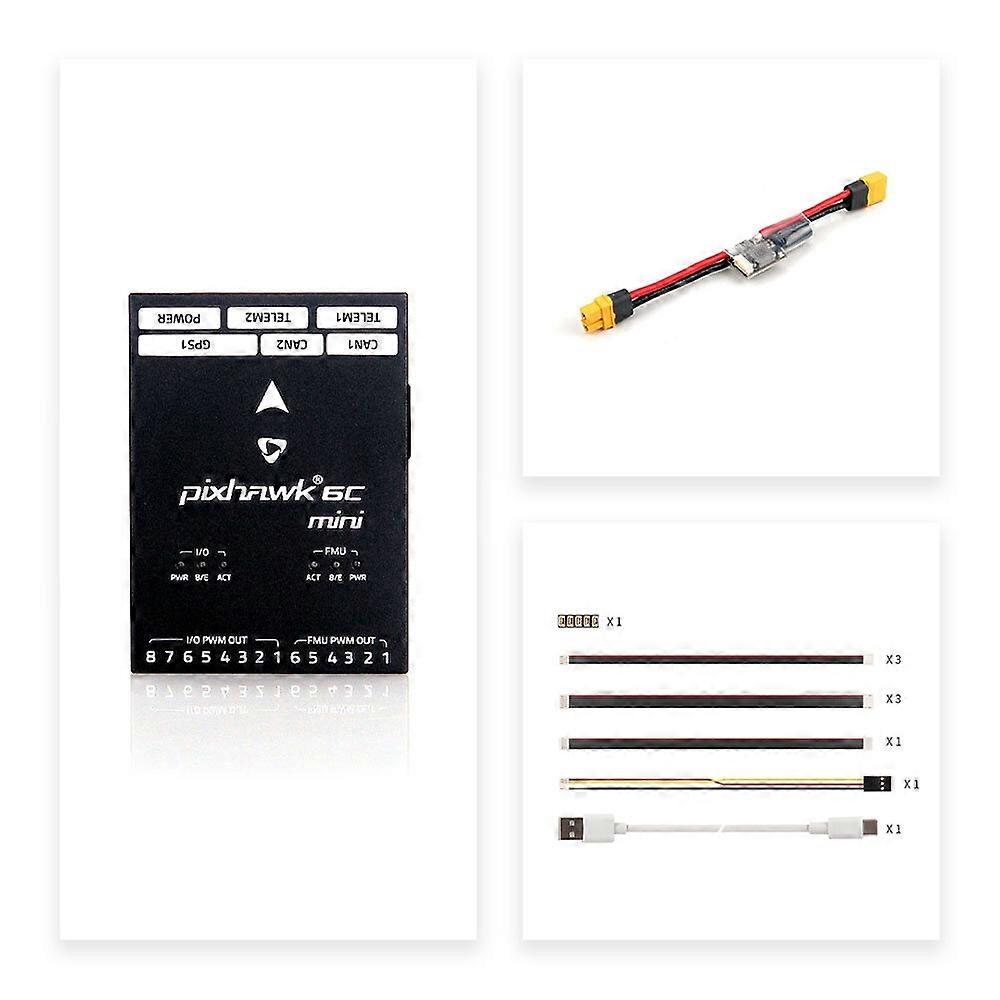 Holybro Pixhawk 6C Mini Flight Controller / M9N GPS / PM02 12S Power Module Combo for RC Multi-Copte
