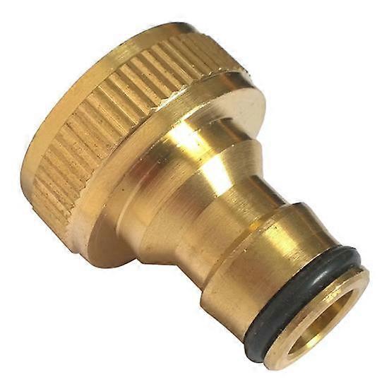 3/4 Inch Threaded Brass Tap Adaptor Garden Water Hose Quick Pipe Connector