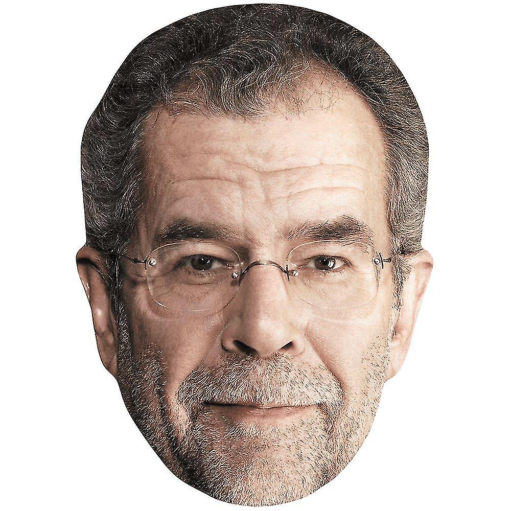 Alexander Van Der Bellen (Glasses) Celebrity Mask, Flat Card Face