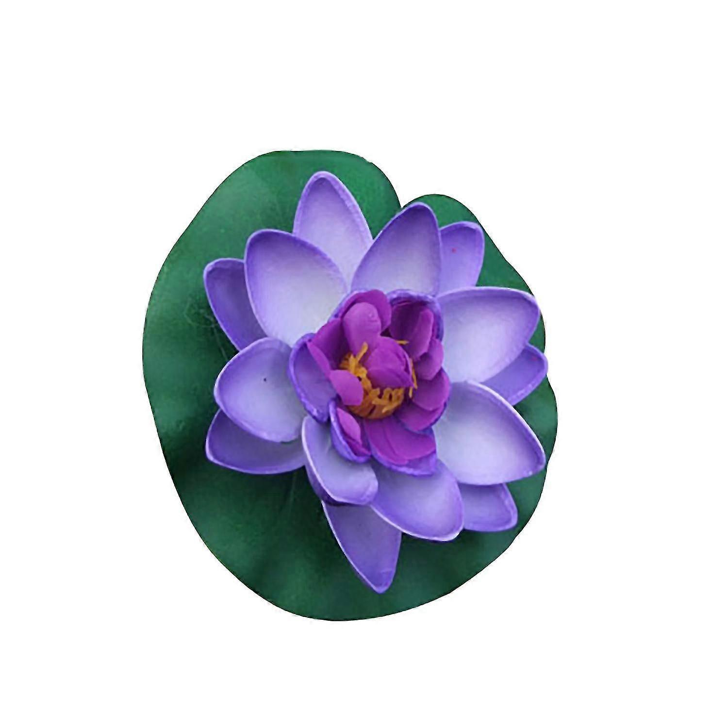 ZHOUBA 1Pc Simulation Lotus Fleur Mini étang artificiel DIY Accueil Fish Tank Décoration