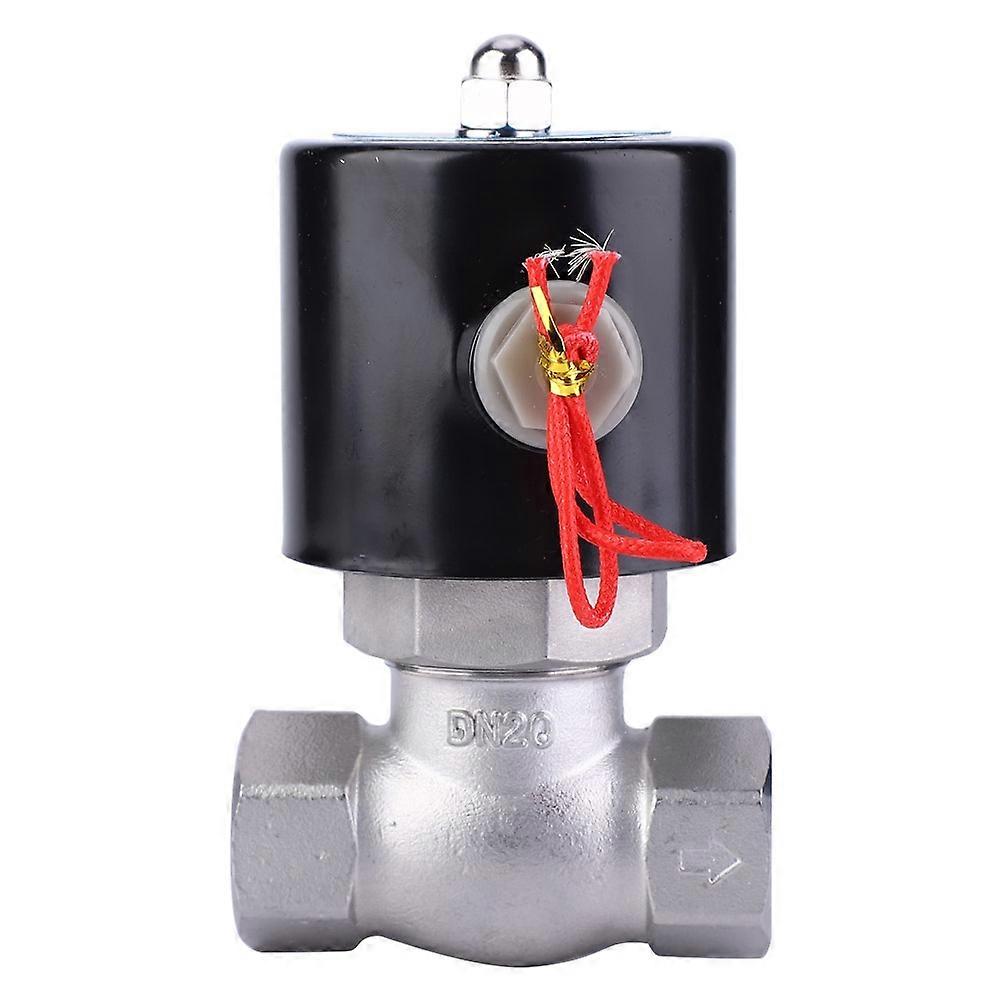 Stainless Steel Two way Normally Closed Solenoid Valve For Air Water Steam(us 2L-20 G3/4)
