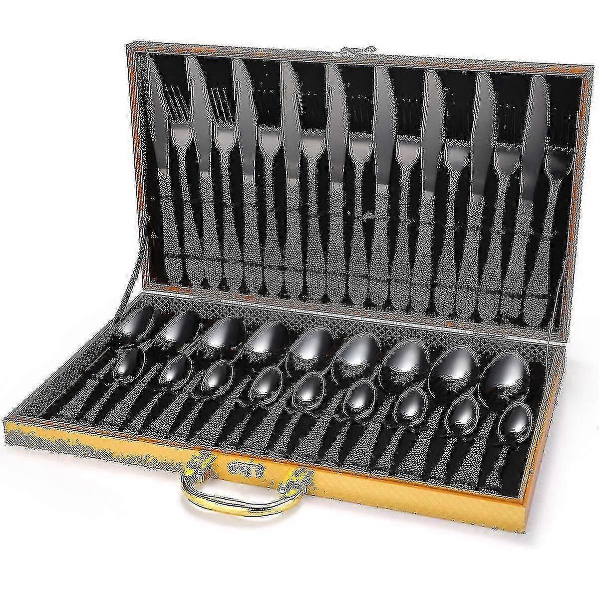 36-piece Flatware Cutlery Set, Stainless Steel Tableware Set With Storage Box