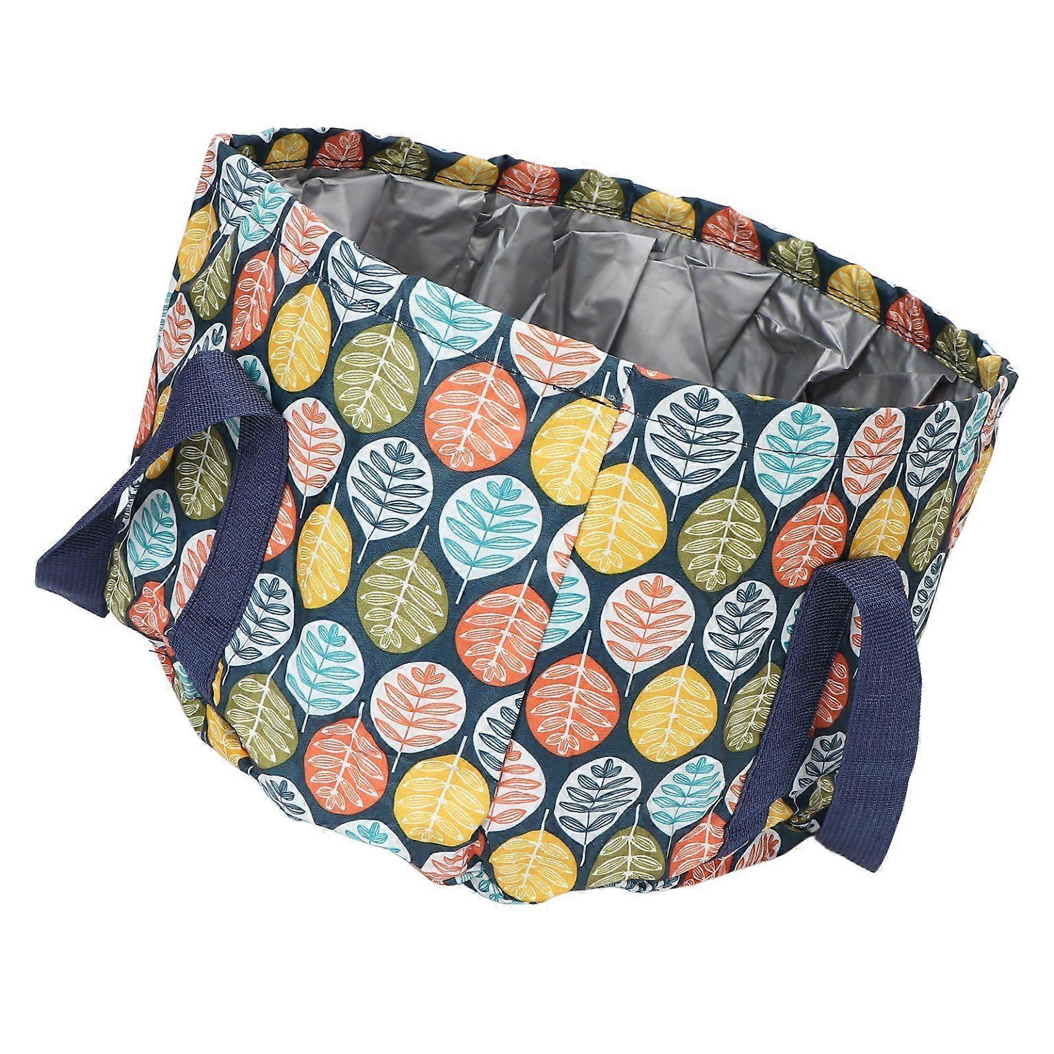 Collapsible Waterproof Foot Soaking Basin with Handle - Portable Polyester Design