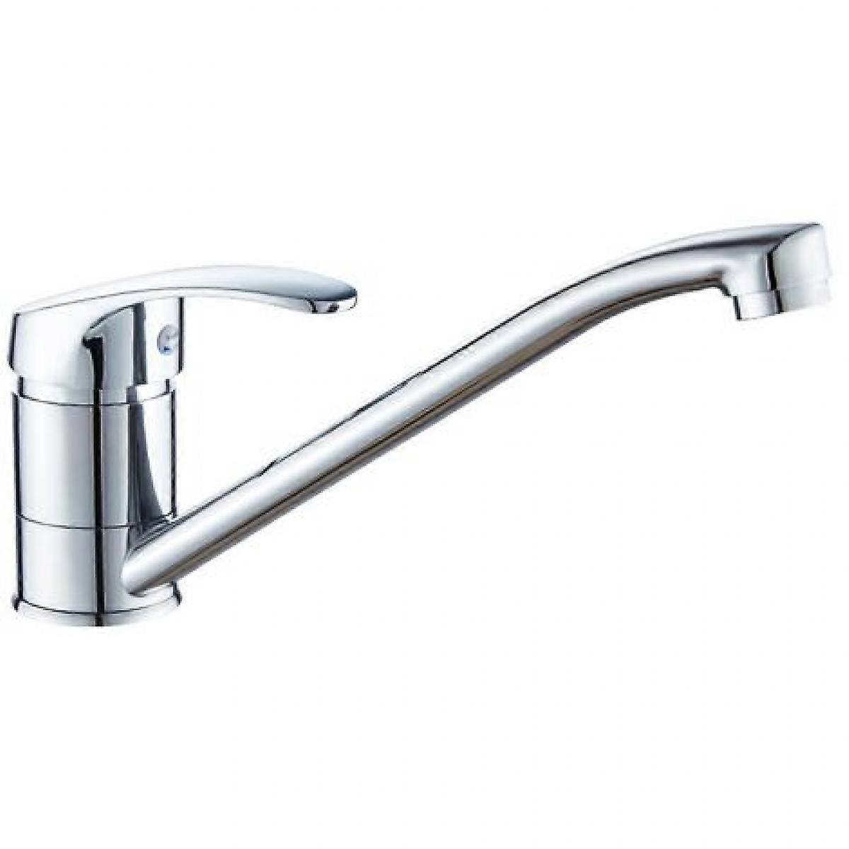 Sink mixer, single lever kitchen faucet, chrome, silver
