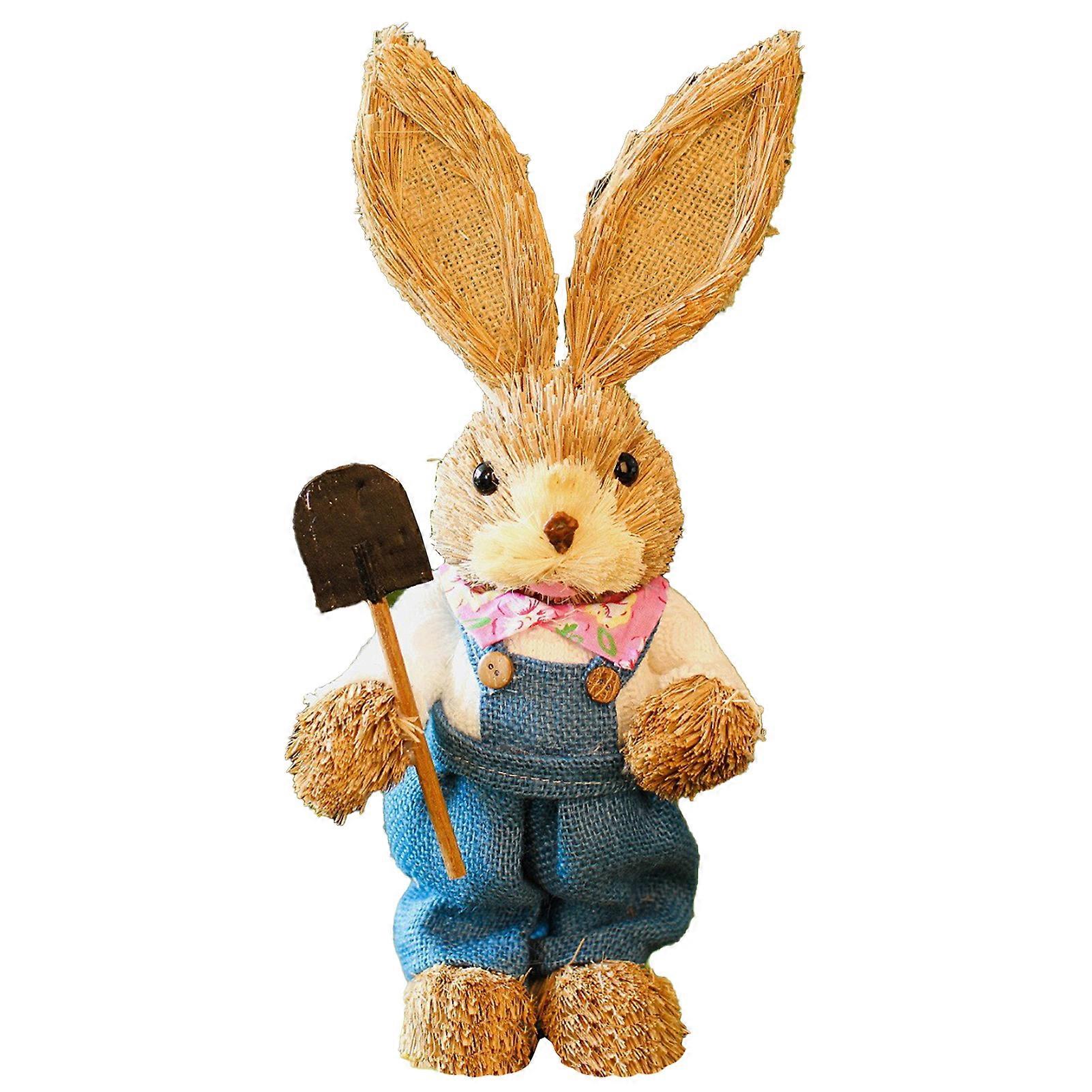 Children DIY Straw Bunny Set Parent Child Straw Rabbit Handmade Material Kit