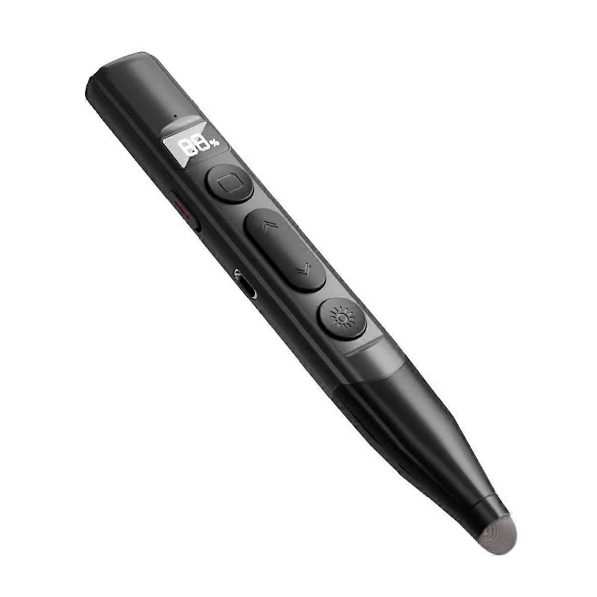 Ricaricabile Wireless Presenter Livello di Batteria Display Schermo Stilo Touch PPT Penna Puntatore per Insegnare