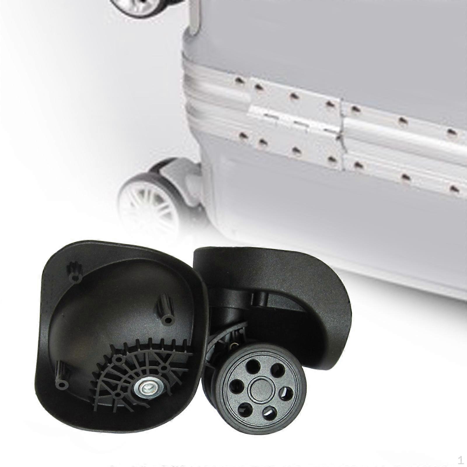 1 Pair Luggage Wheels Suitcase Casters Rotation 3.5inch Tall Wear Resistant Versatile DIY Accessory