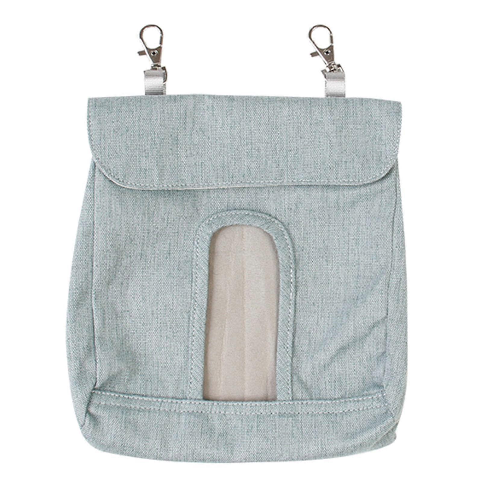 Rabbit for Hay Feeder Bag Hanging Feeding Sacks Single Hole Solid Color for Small Animals Chinchilla Guinea Pig Bunny  M