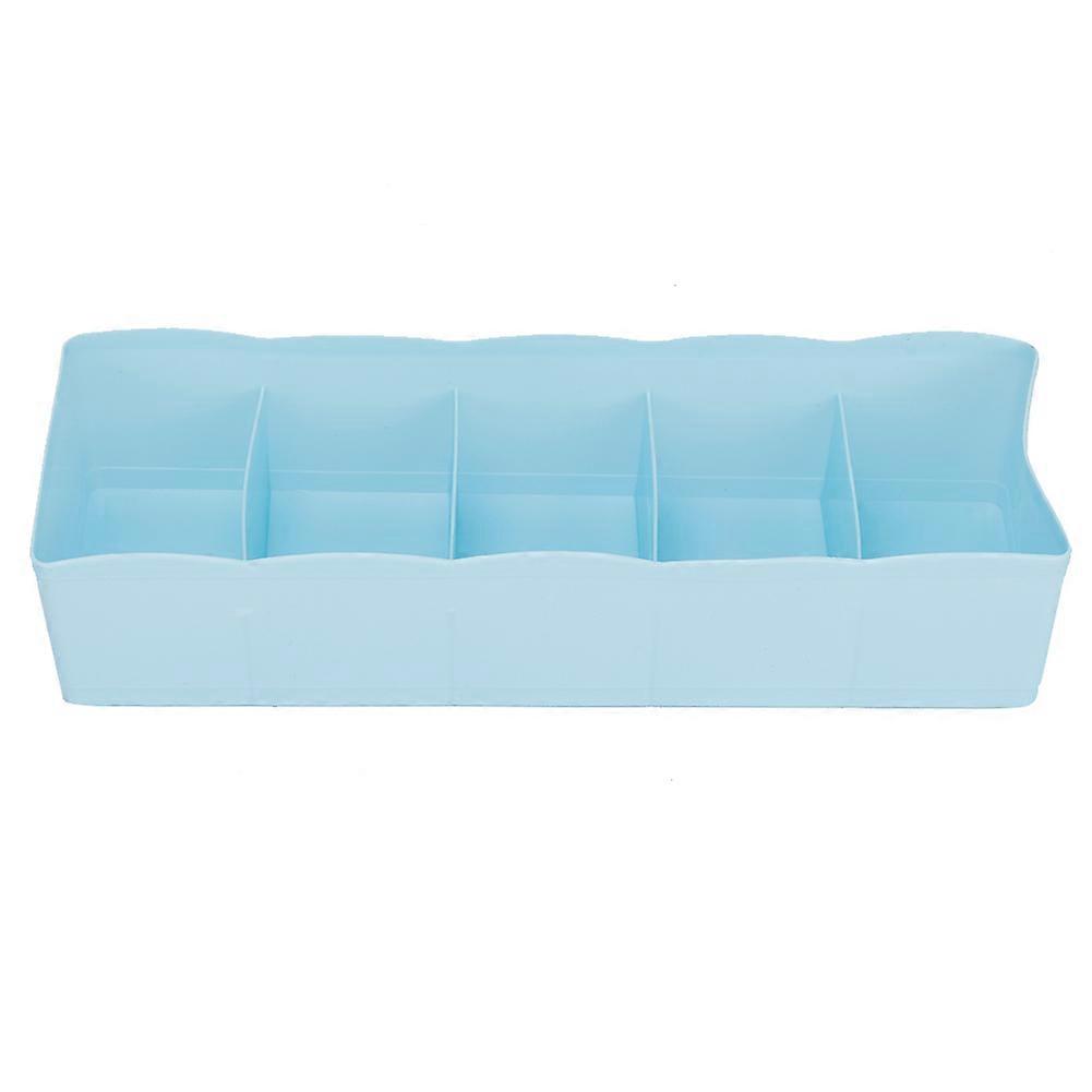 Plastic Drawer Organizer with 5 Grids for Socks or Underwear Storage