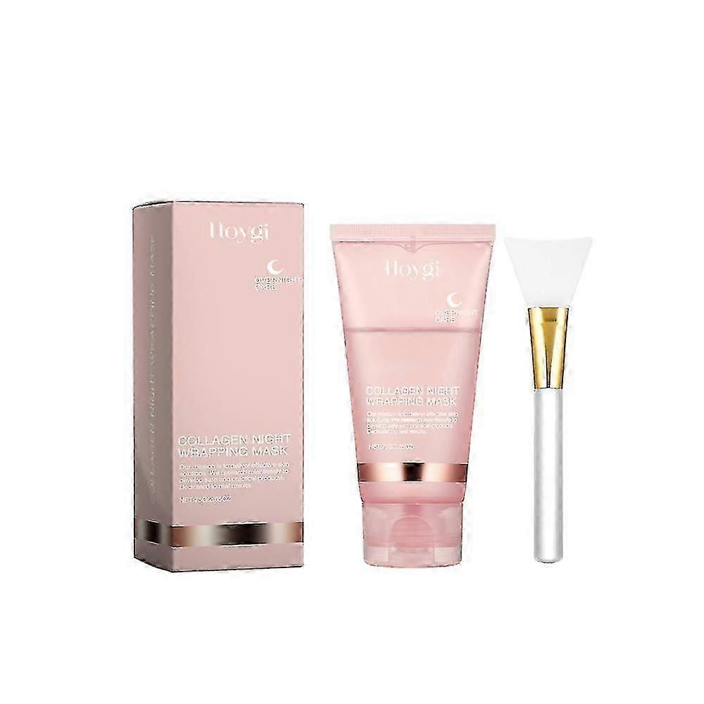 1-3x Kollagen Wrapping Mask 2.53 oz / 75ml Förnyelse Nattvård Mask Kräm