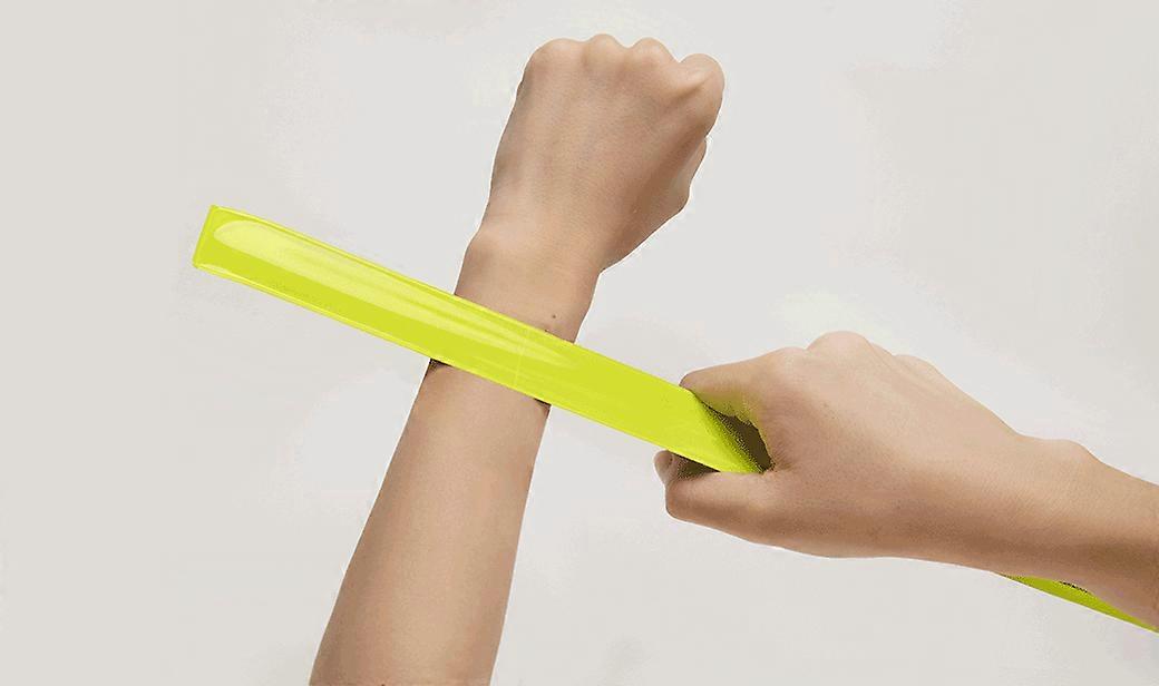 2PCS Miaomiaoce Reflective Arm Band 38cm Automatic Tightening Scotchlite Glow Bicycle Cycle Running Outdoors Safety Riding Belt Wrist Leg Useful Stra