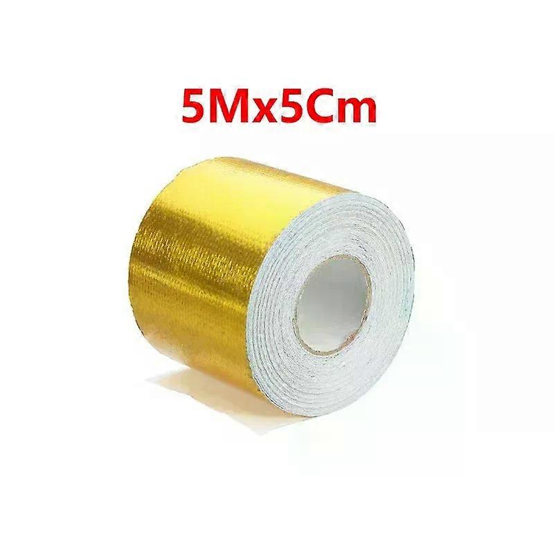 Modifica dello scarico dell'auto Nastro in fibra di alluminio resistente alle alte temperature Modifica dell'isolamento termico dello scarico in carta stagnola