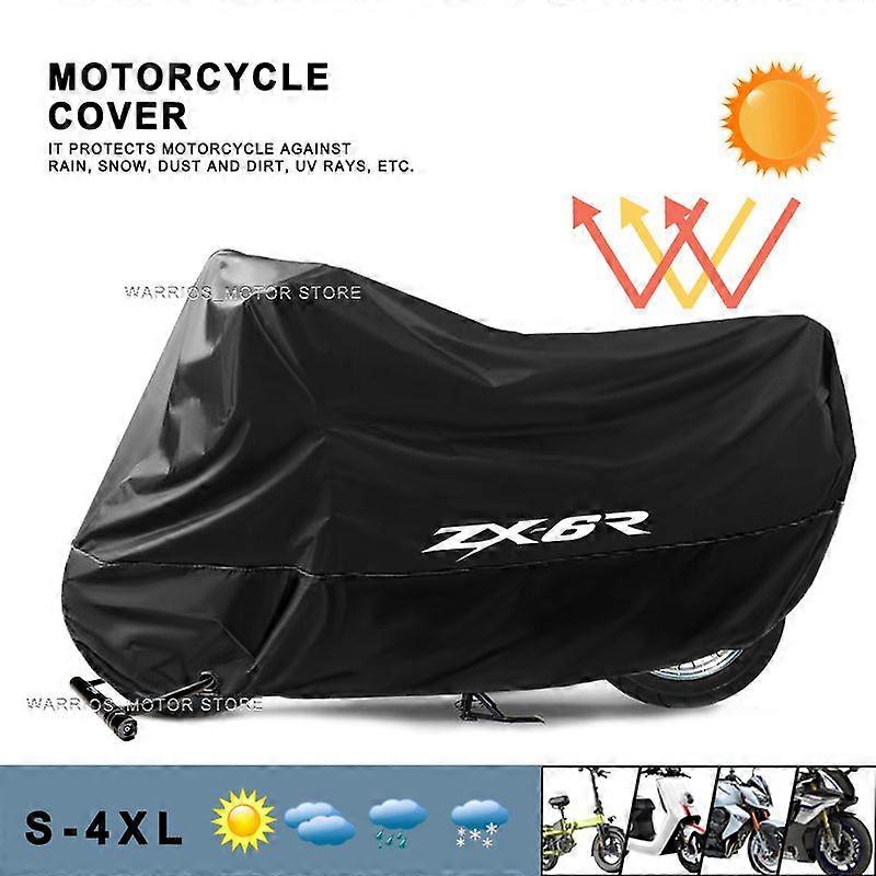 compatible for Kawa-saki ZX6R ZX-6R ZX 6R 2009-2022 Motorcycle Cover Waterproof Outdoor Rain Dustproof UV Protector Covers MAXP