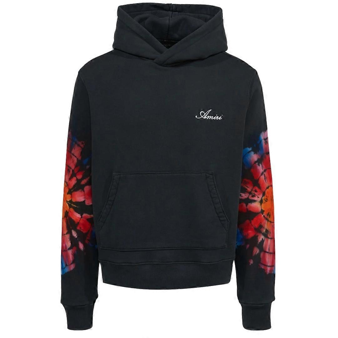 Amiri Spot 扎染袖黑色连帽衫