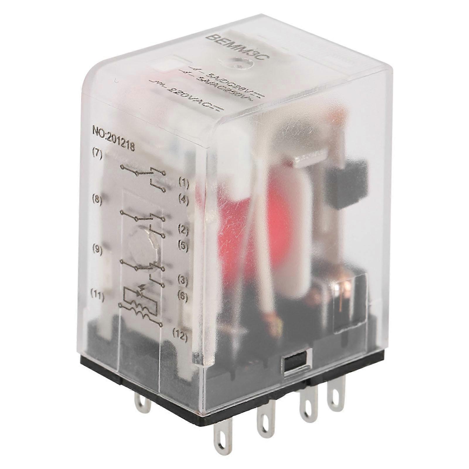 Mini 11-pin 5A AC 220V intermediate power electromagnetic relay