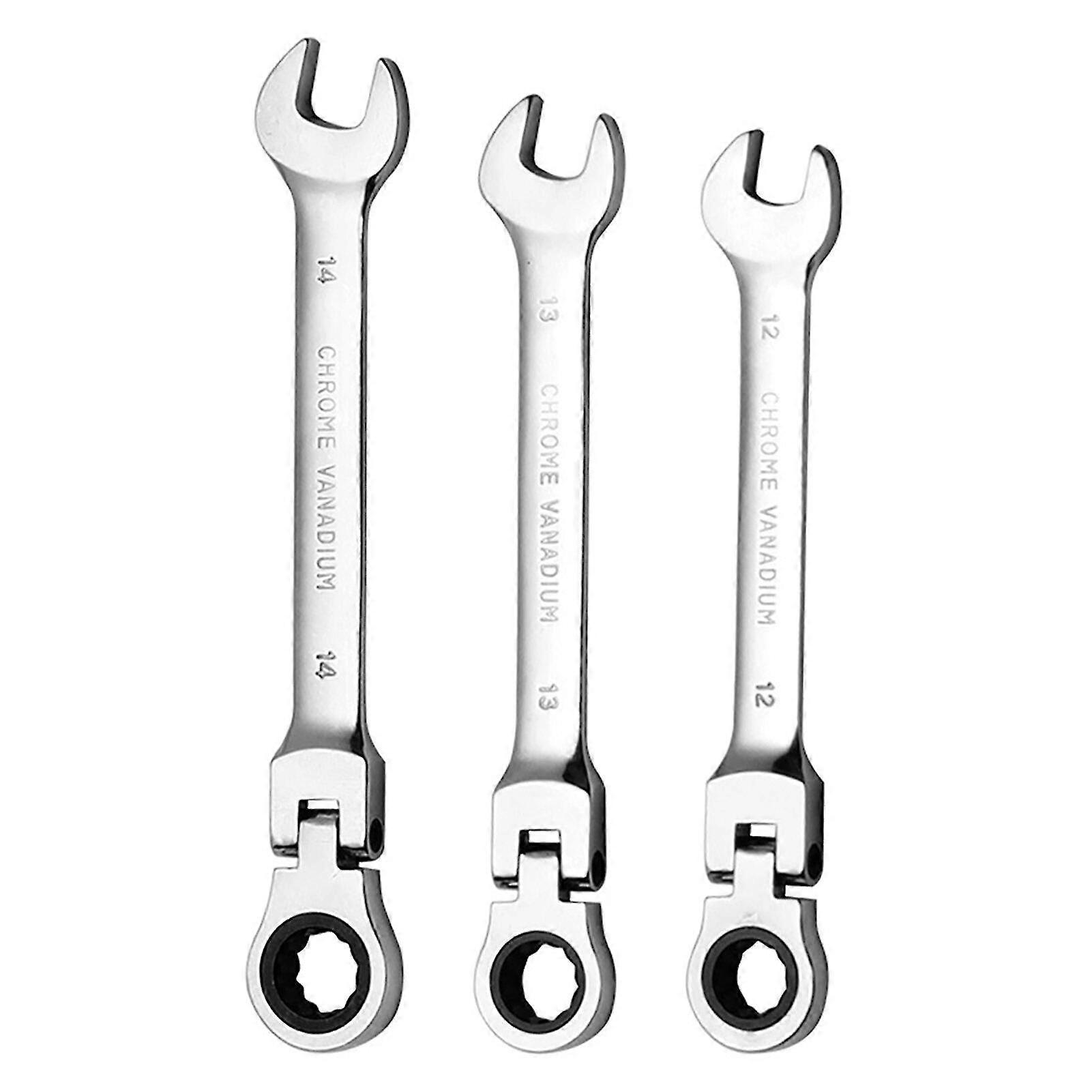 6-11mm Dual Head Ratchet Wrench, Quick Release Adjustable Spanner Hand Tool for Mechanics DIY