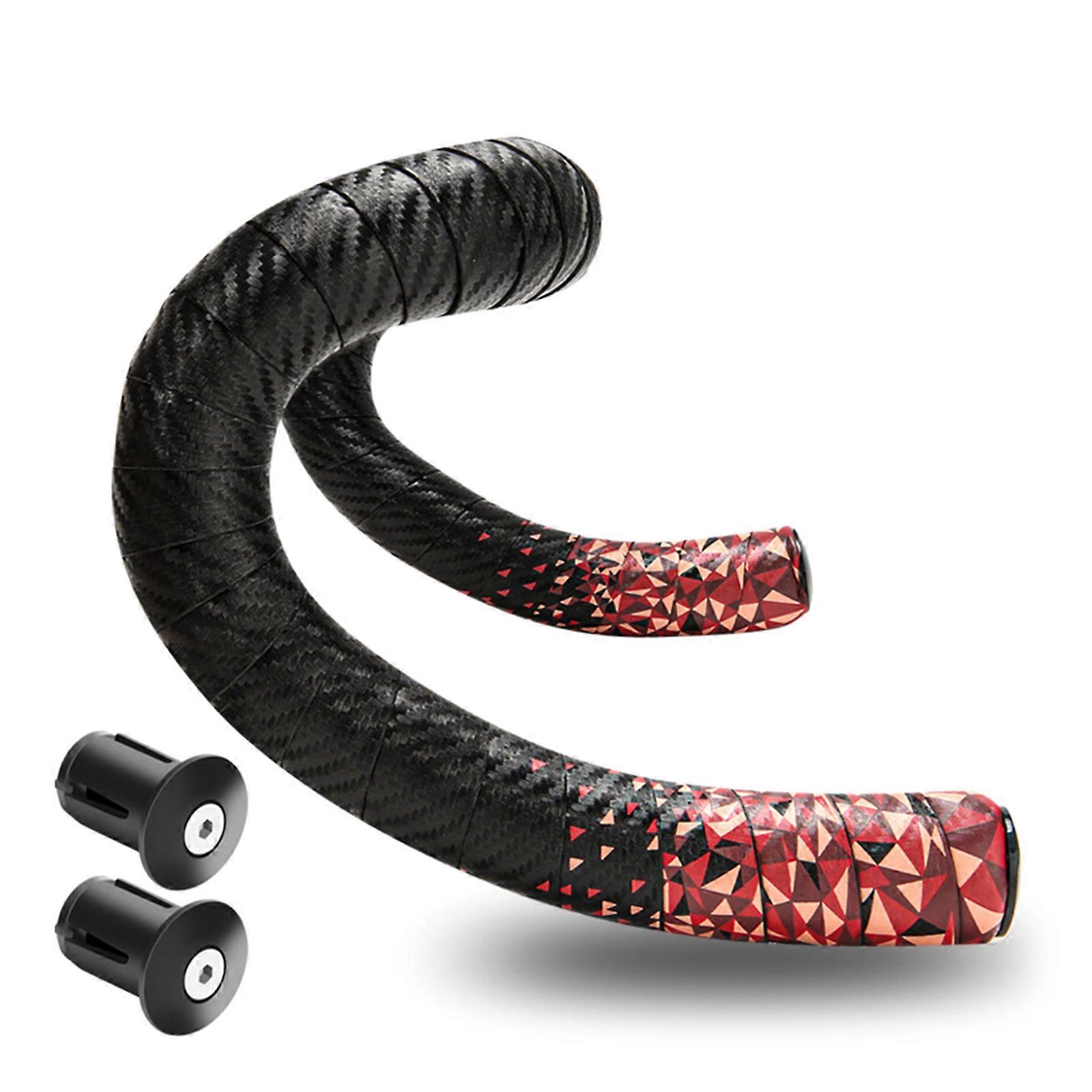 2pack Performances Styre Tape Ryttere Veisykling Grip Sykler Bar Tape for Forbedrer Grep Komfort Rød