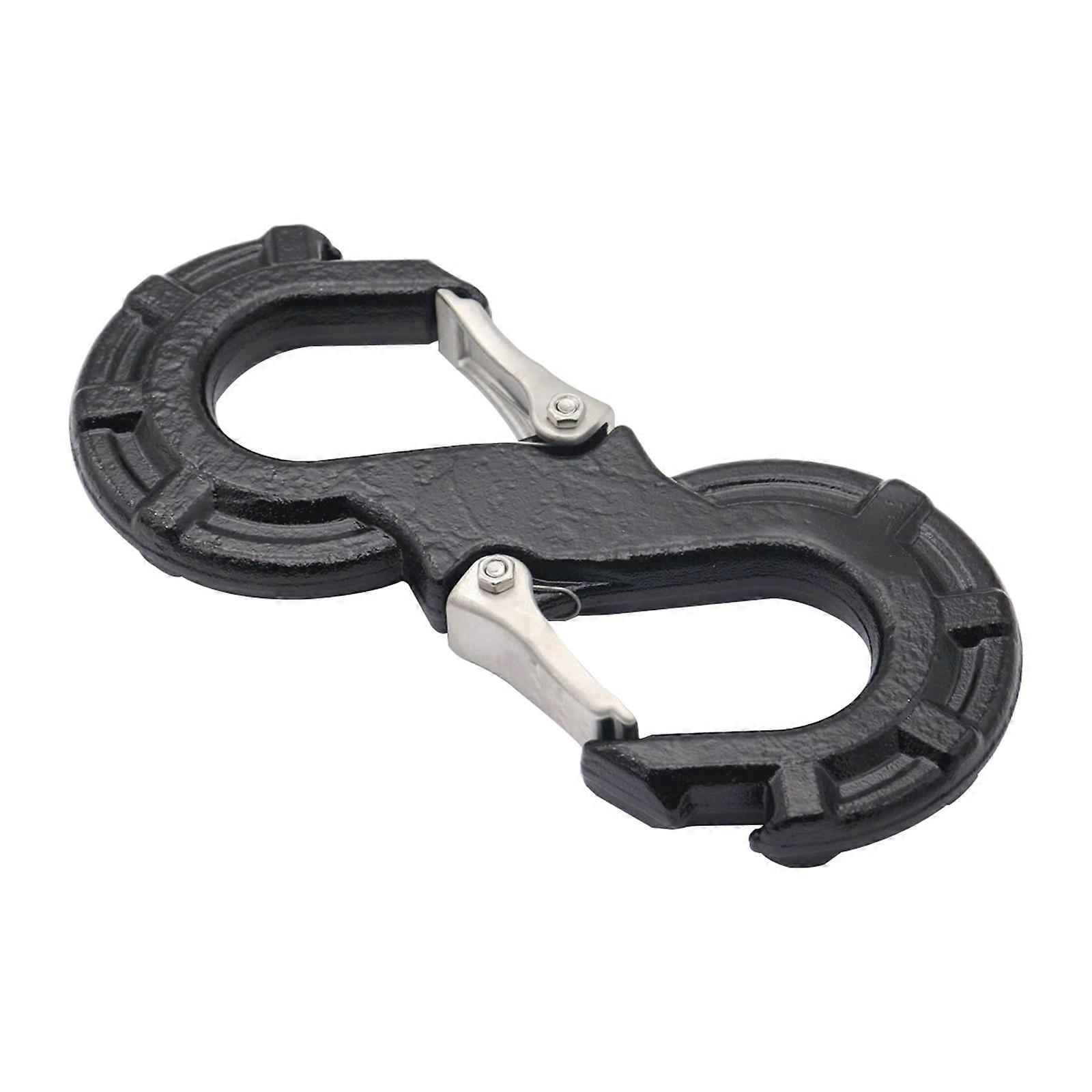 S-formad stålslipkrok Vinschkrok Universell kraftig snabbkoppling för bilvinschkrok Vinschkrok i stålspärr