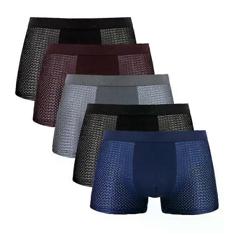 5st / Lot Mesh Hål Mens Underkläder Boxare Män Boxer Underkläder Män Boxare För Män Underkläder Boxer Shorts Män Boxare Män Pantis