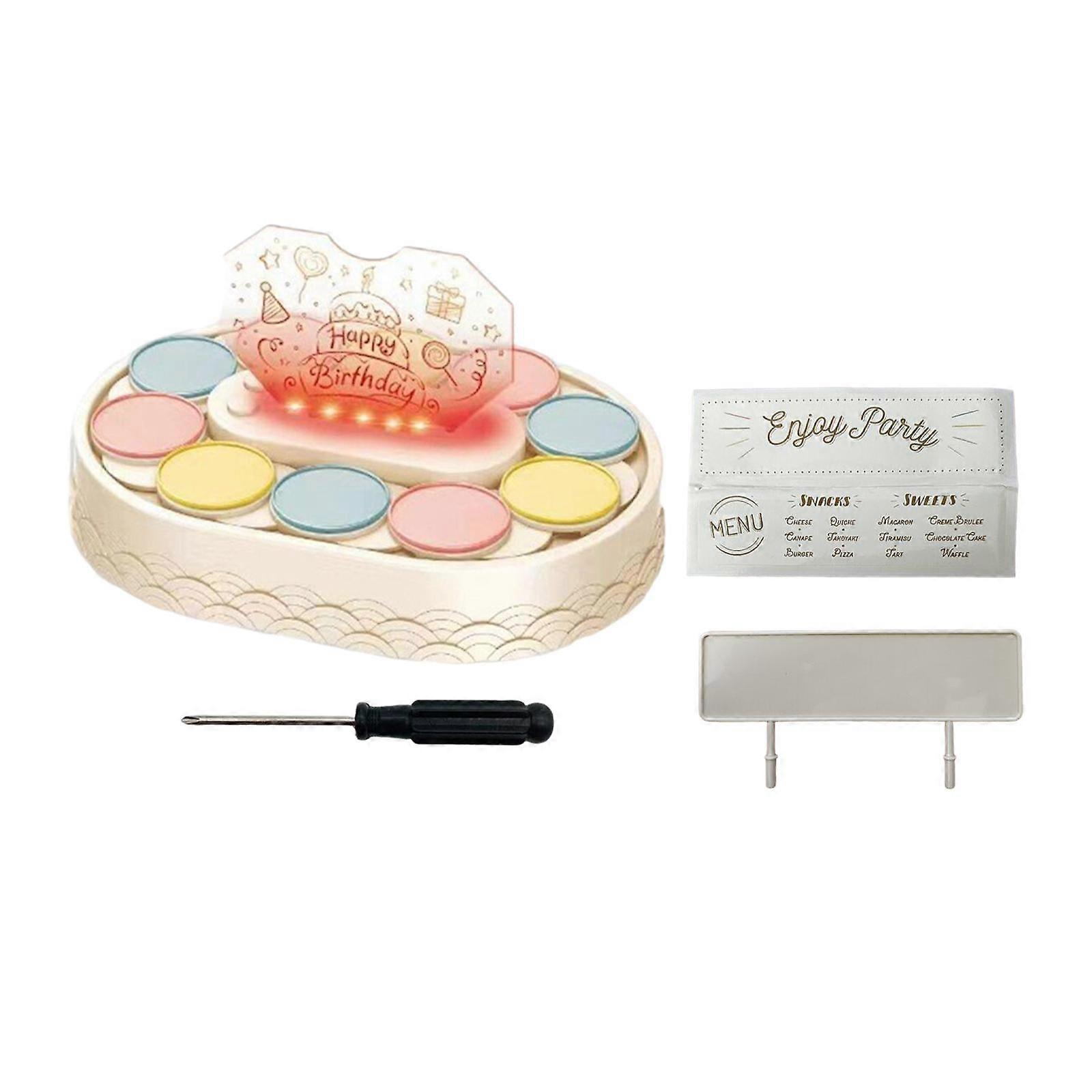 Automatic Rotating Plates Carousel Cupcake Holder Turntable Cupcake Display