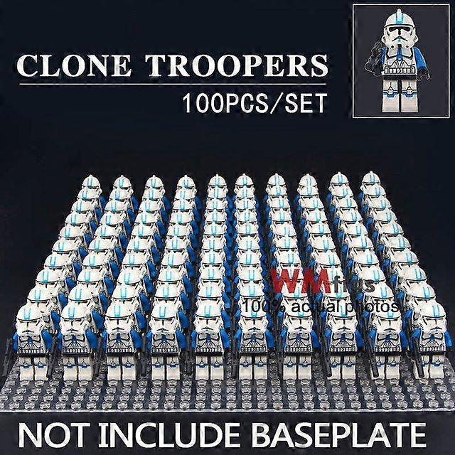 100pcs/set Clone Troopers Star Wars Mini Figures Building Blocks