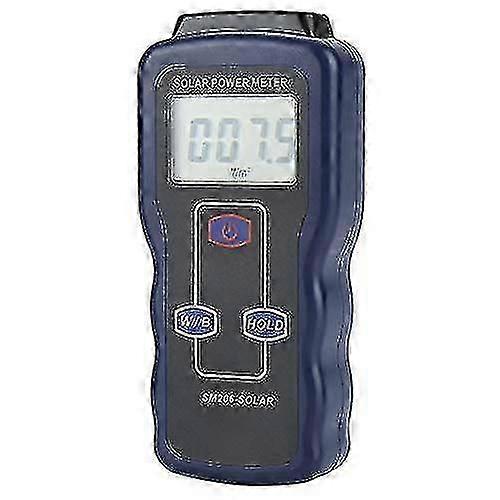 Solar Power Meter Sm206 Digital Solar Power Meter Sunlight Meter Radiations Measuring Testing Instrument Handheld Uv Strength Sunlight Mete4.7