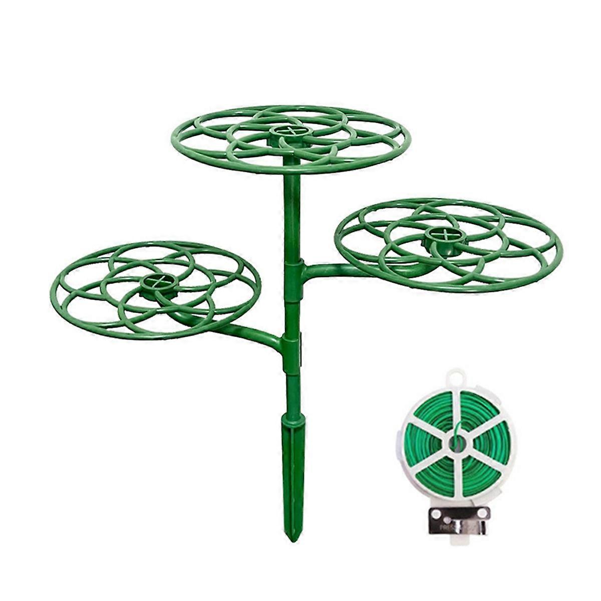Sunflower Flower Support Stand Three-Layer Plant Support Rack