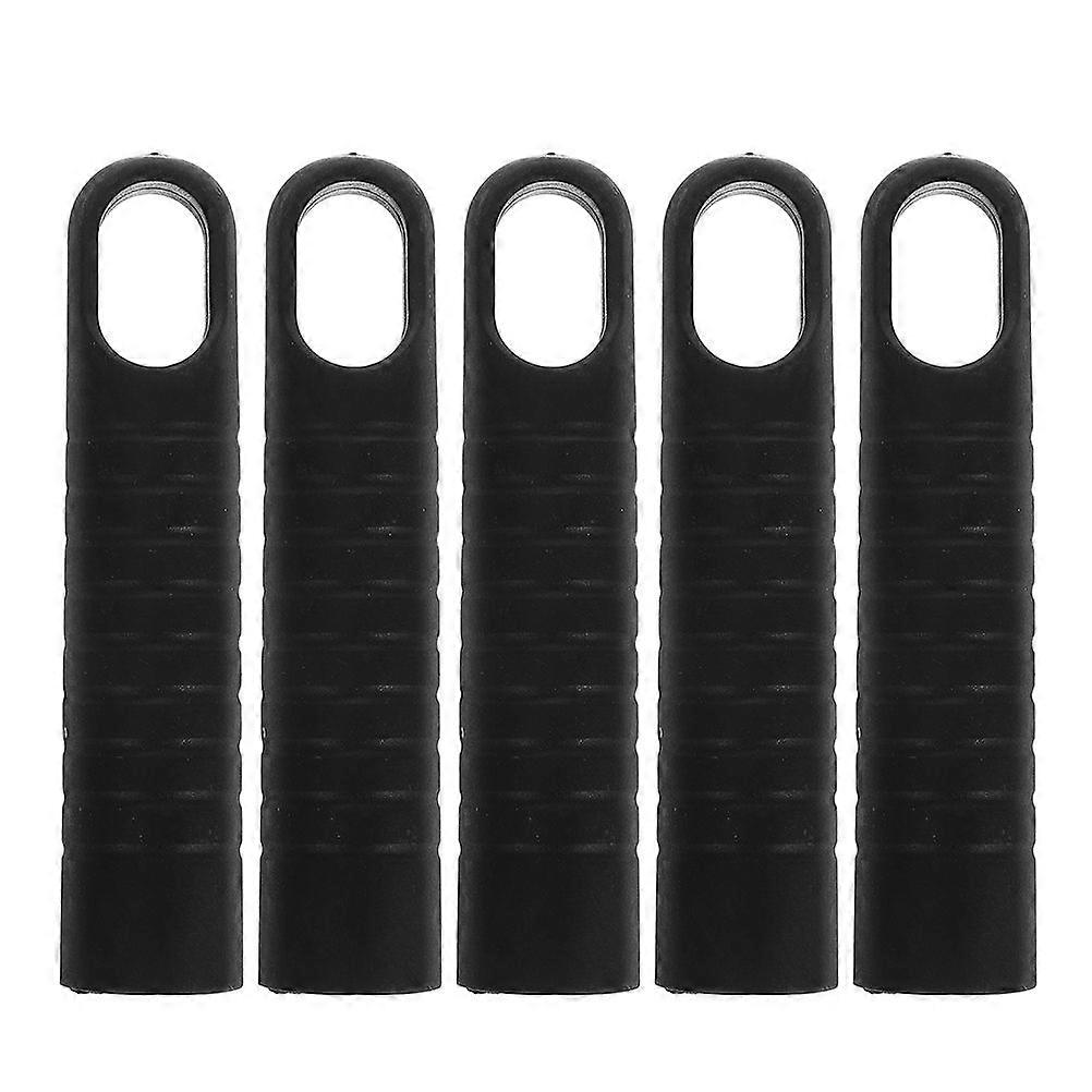 5pcs Mop Handle End Cap With Hanging Hole Plastic Broom Handle Grip Replacement Floor Brush Handle Sleeve Mop Stick Attachment Broom Handle Tool