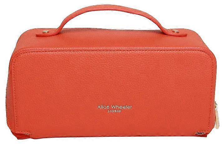 Alice Wheeler London Mini Train Case - Orange