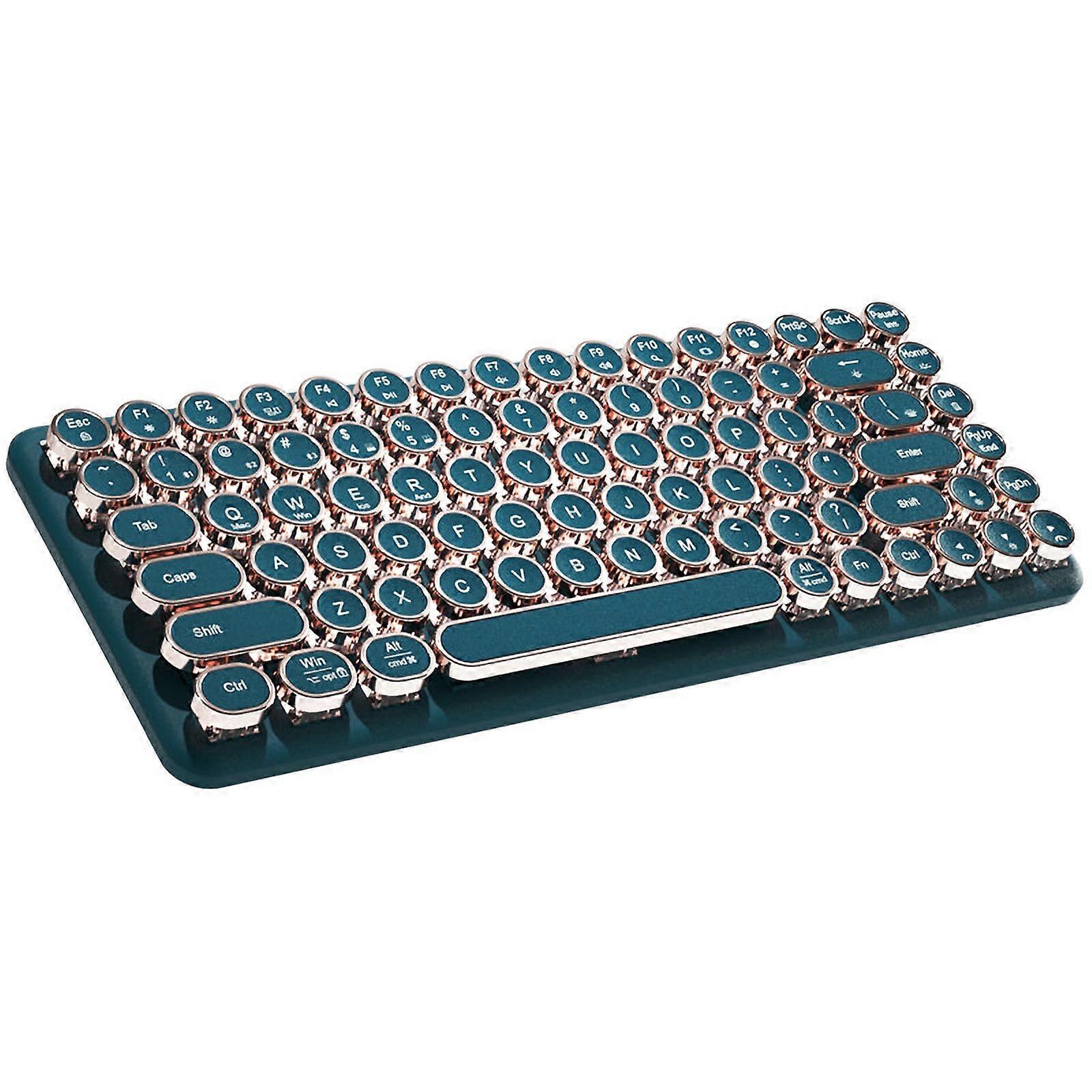 Wireless Mechanical Gaming Keyboard for Multi-Device with Retro Round Keycaps