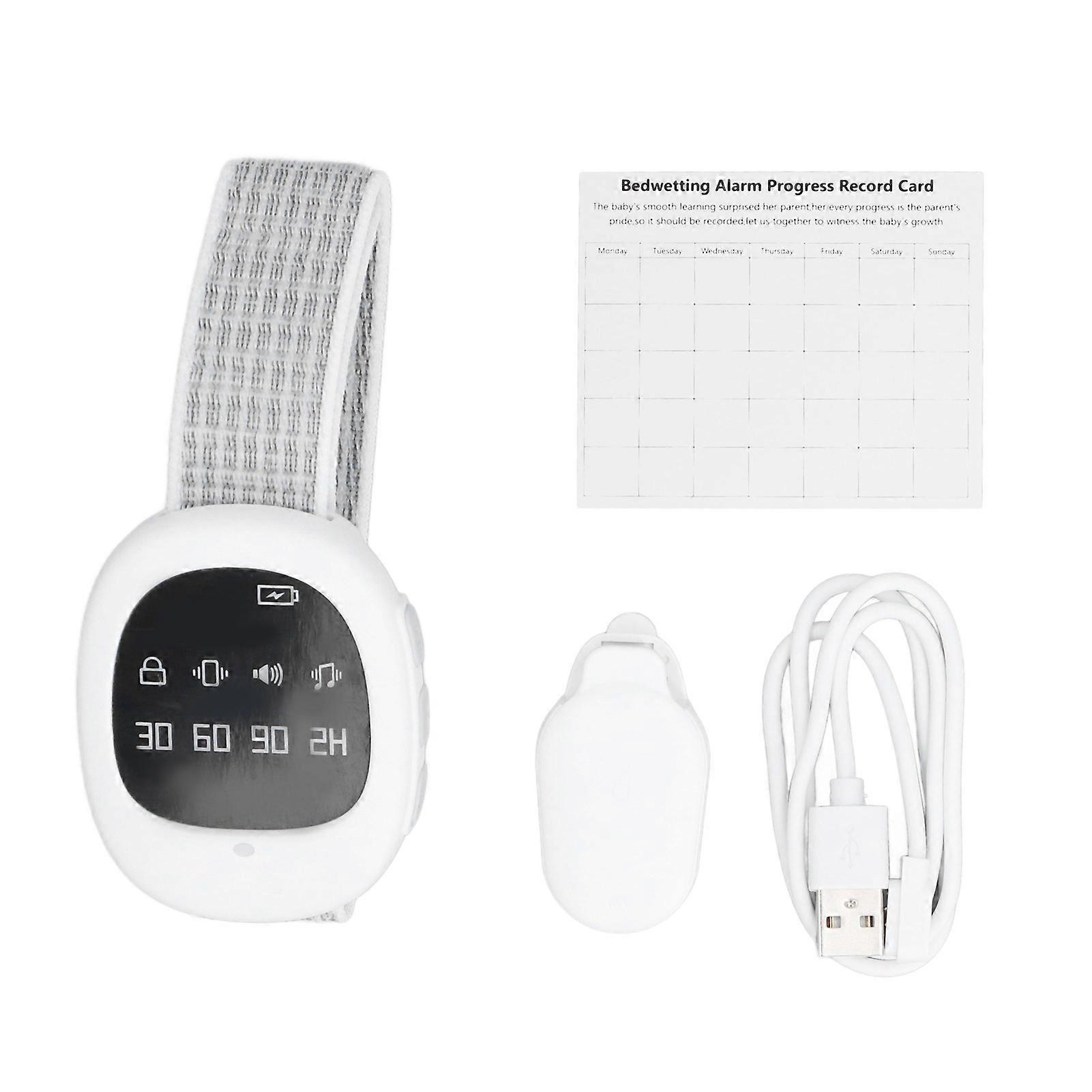 Wireless bedwetting alarm 3 reminder modes sound vibration light bedwetting sensor suitable for children and the elderly