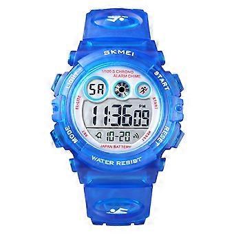 SKMEI 1451 LED Digital Luminous Children Electronic Watch 1451(Transparent Sky Blue)