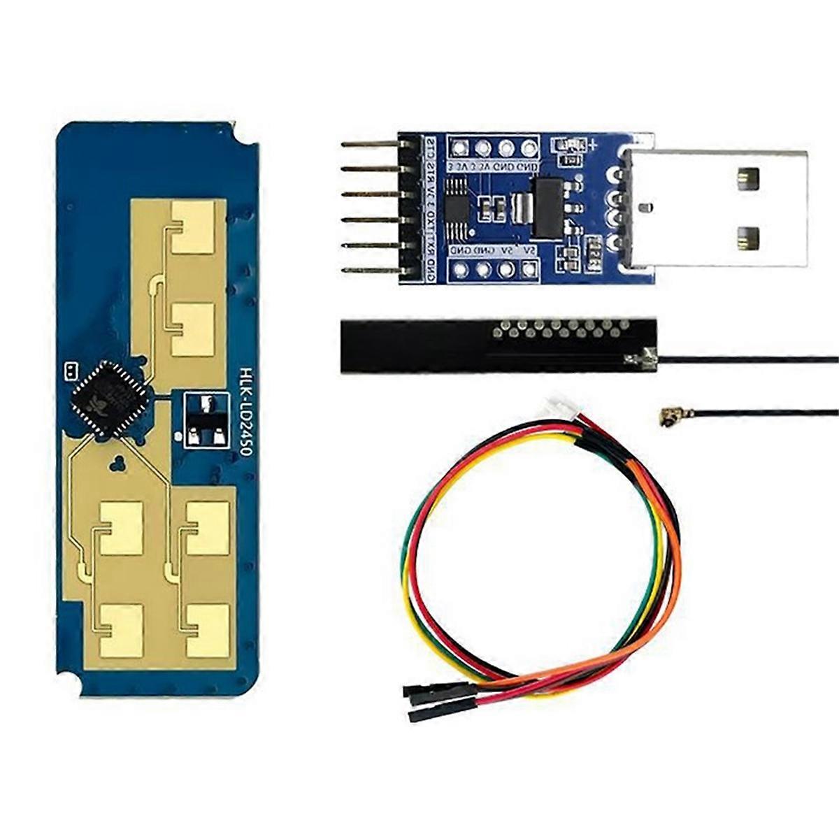 LD2450 DC5V 24G Smart Home Motion Human Tracking Trajectory Test Distance Angle Speed Radar Sensor Module