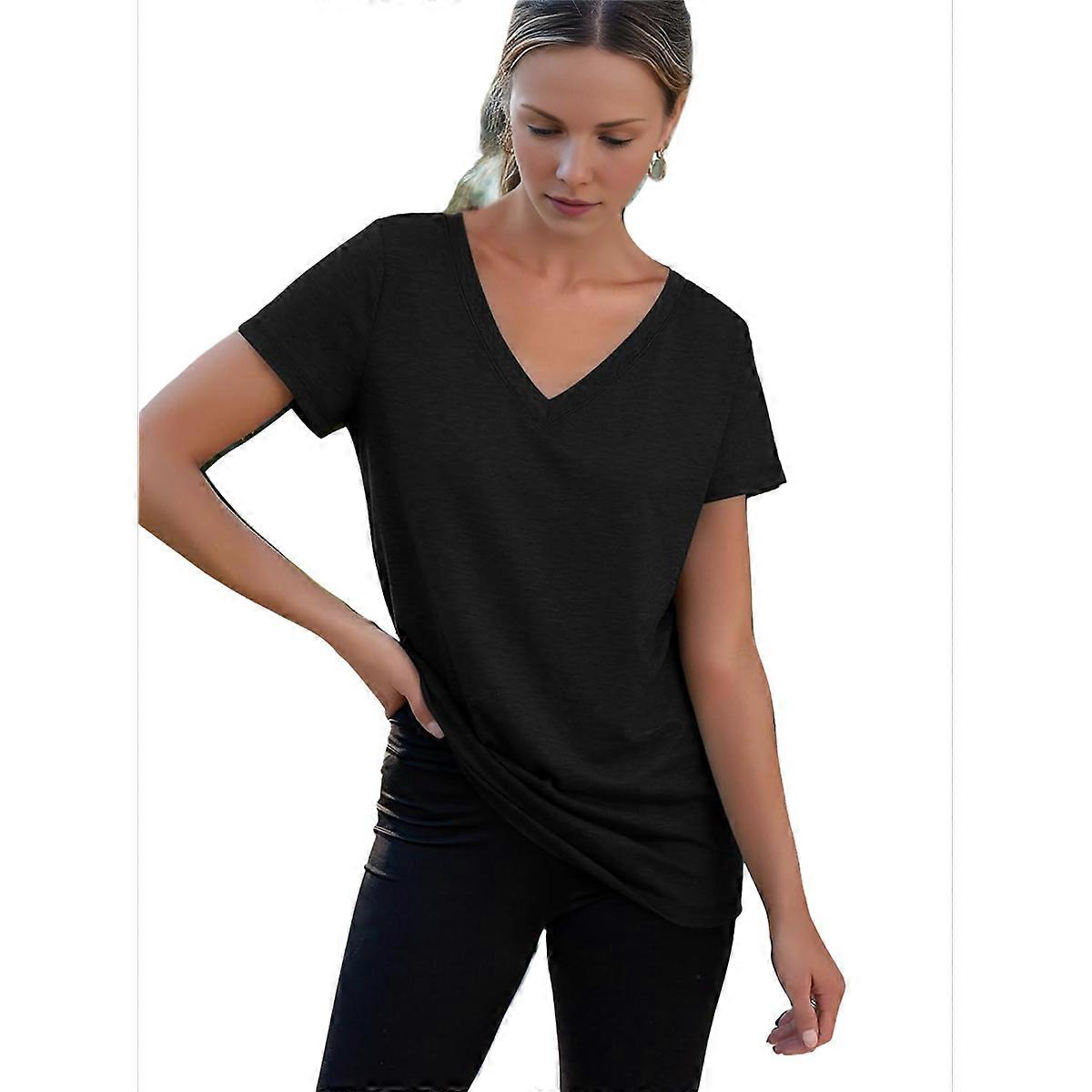 WomenS V-Neck Casual T-Shirt