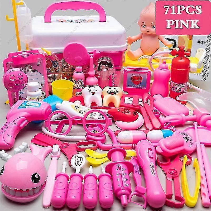子供の医療玩具セット医者の遊具玩具医者の聴診器セット子供の医者の遊びセットは聴診器のおもちゃを模倣します-新しいSZJR