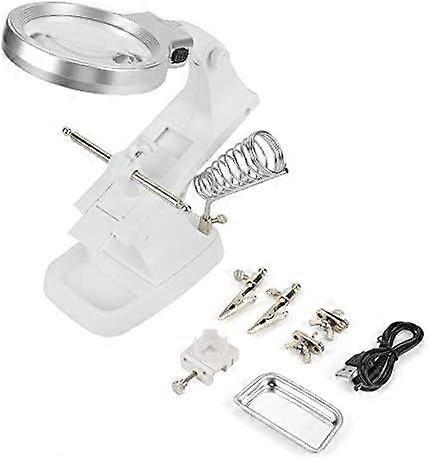Soldering Hand with LED Light Multifunction Third Hand Holder for Electronics