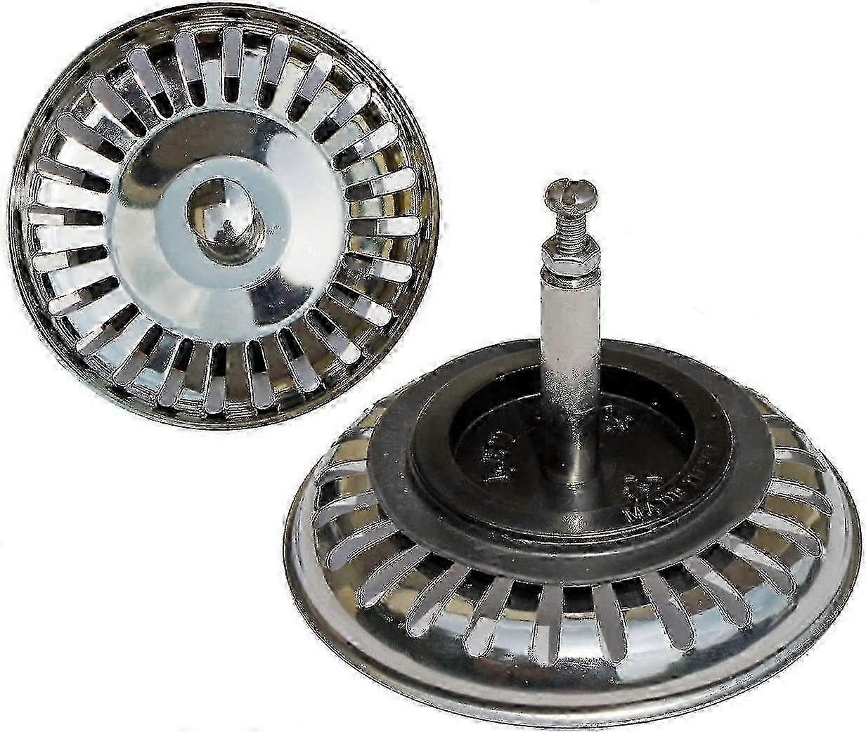 Universal 8cm Basket Drain for Offset Kitchen Sink Filter