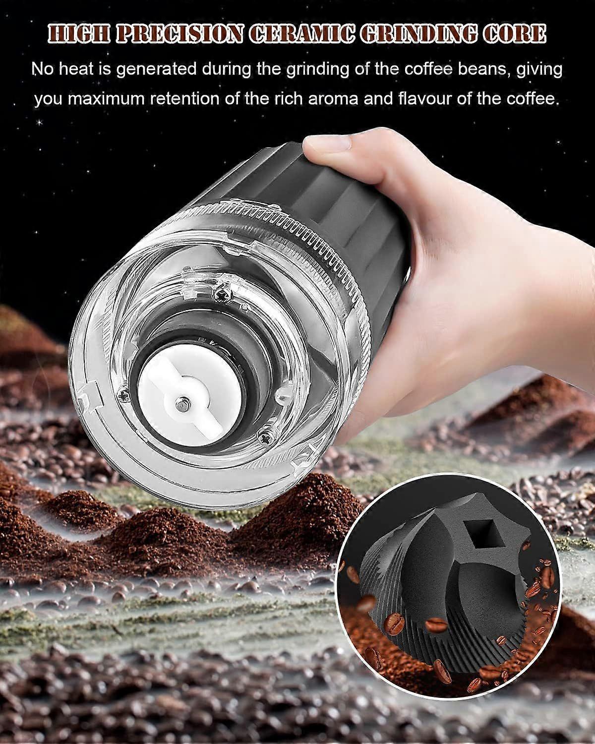 Electric coffee grinder, rechargeable