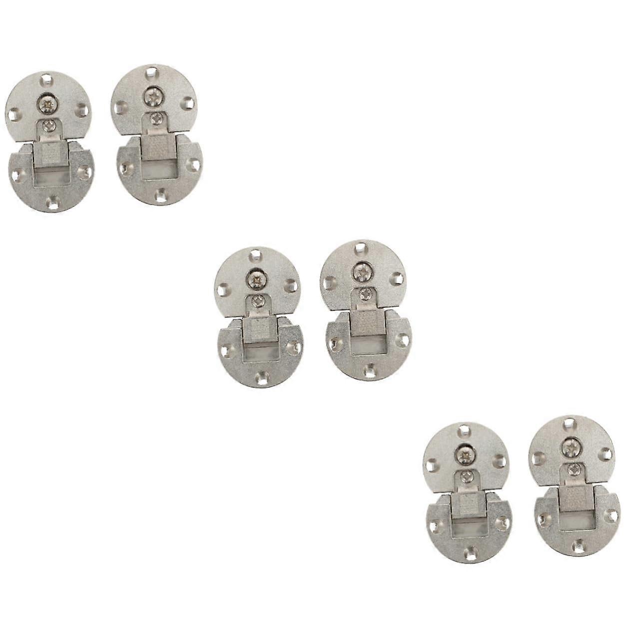 3sets Concealed Folding Hinges for Furniture Flap Lid and with Opening Angle for Cabinets and Tables 2pcs3