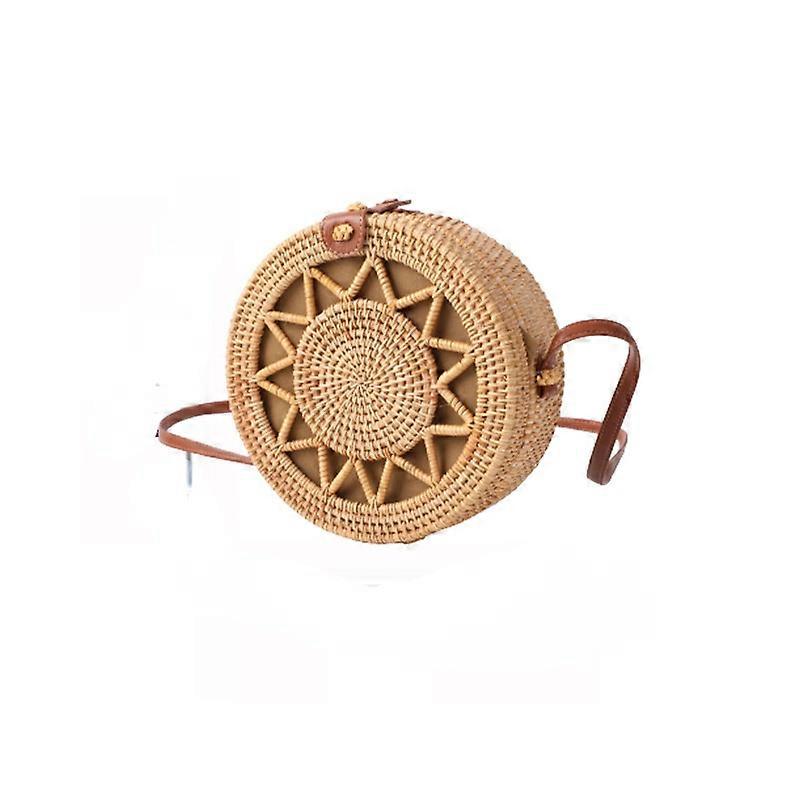 Sac en rotin épaule unique sac messager femme