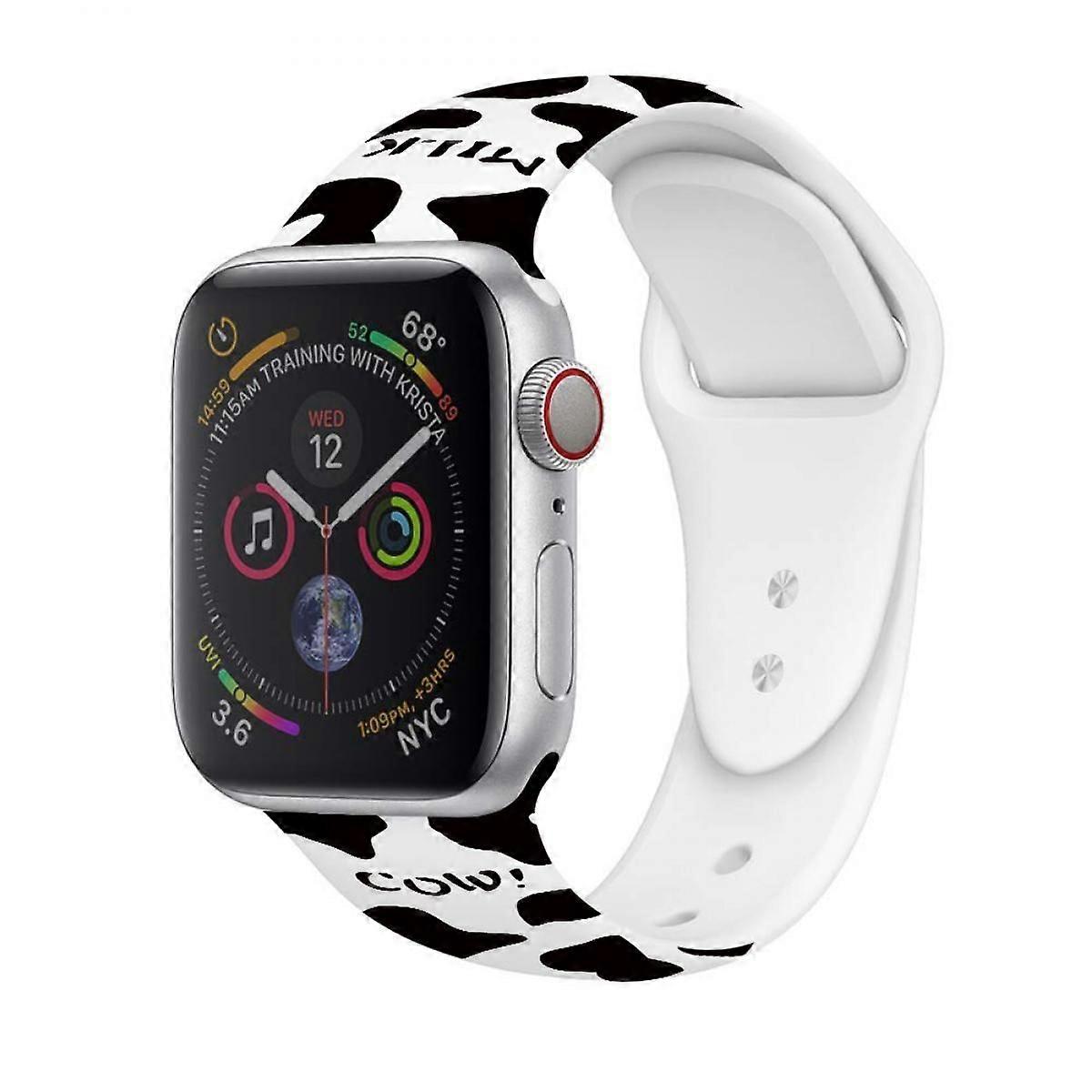 Sport Watch Band for Apple Watch 42/44/45mm Cute Fadeless Pattern Printed Replacement Strap Band for iwatch SE/Series 8/7/6/5/4/3/