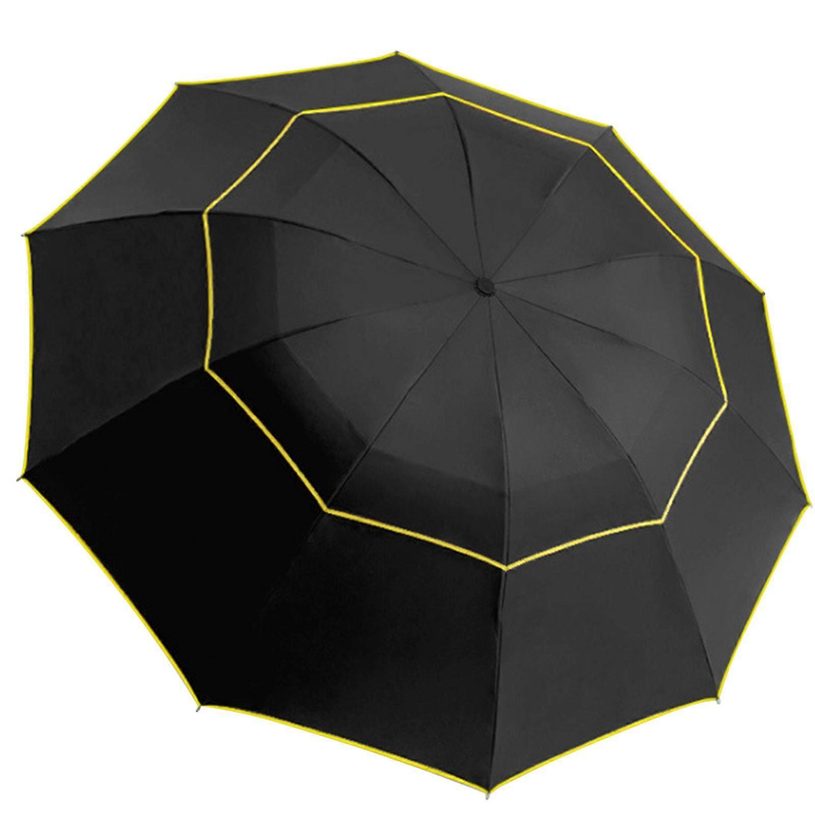 Windproof Strong Manually Open Close Folding Compact 10 Rib Umbrella Premium
