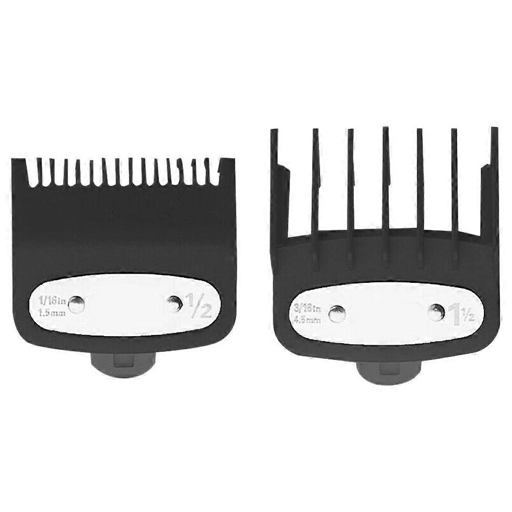 2Pcs Hair Clipper Limit Comb Guide 1.5mm/4.5mm Size Barber Replacement for