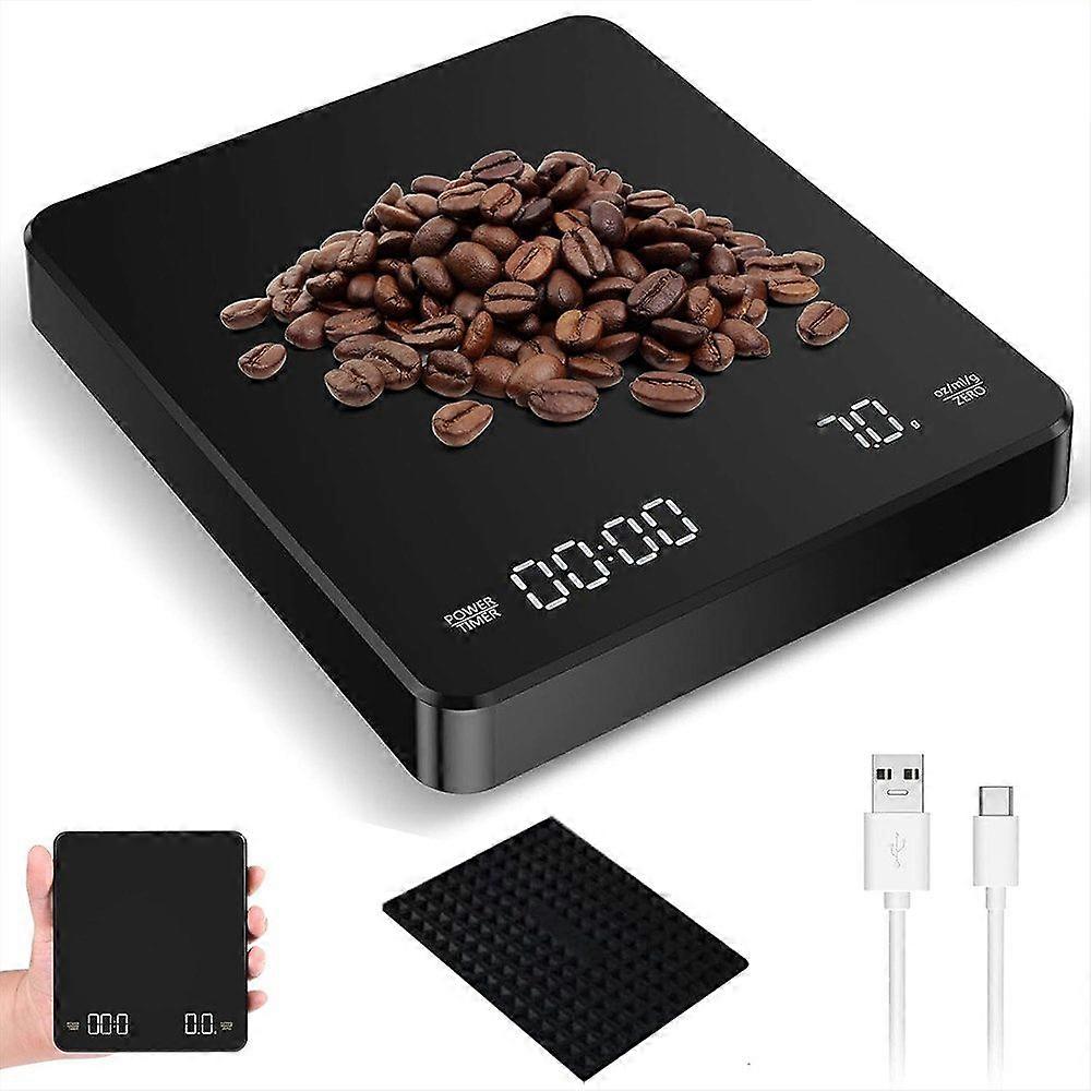 Kitchen scales with LCD screen, timer, weight in grams, and precise measurements