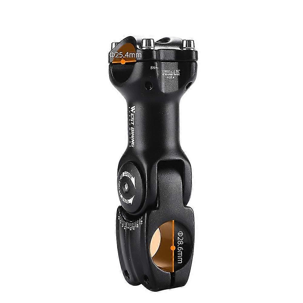 Adjustable Bicycle Handlebar Stem Variable 60 Degree Angle Aluminum Alloy Bike Handlebar Riser Road