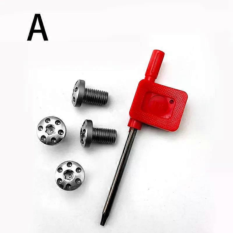 Shibingsheng Customized 4Pieces 1911 Grips Screws Stainless Steel CNC T8 Plum Screw 1911 Roasting blue Grip Nail